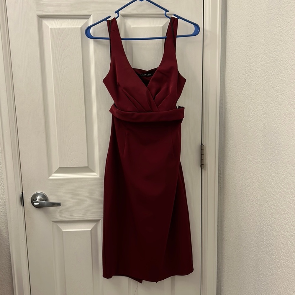Black Halo Cut Out Cocktail Dress